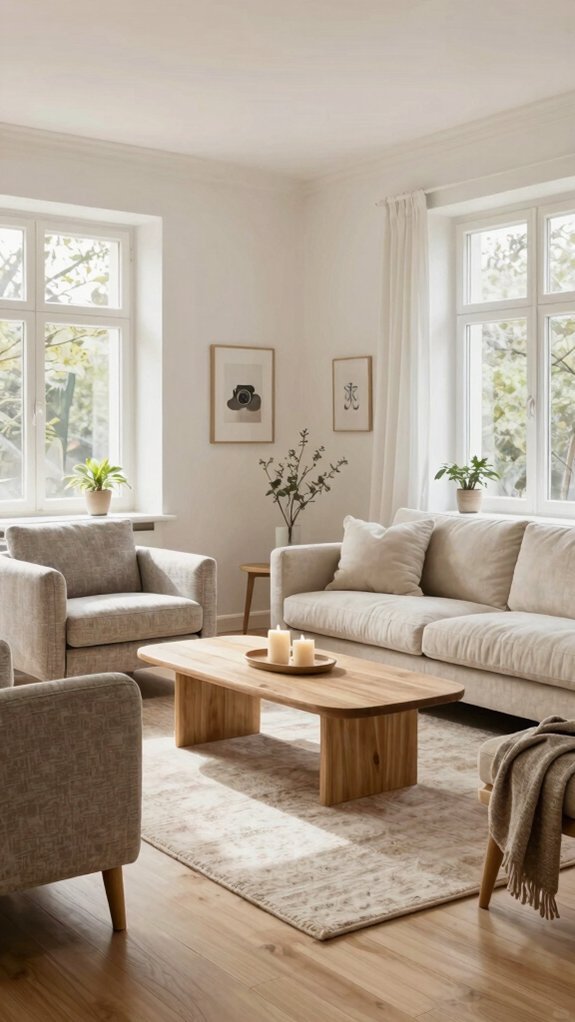 cozy gathering spaces minimalism