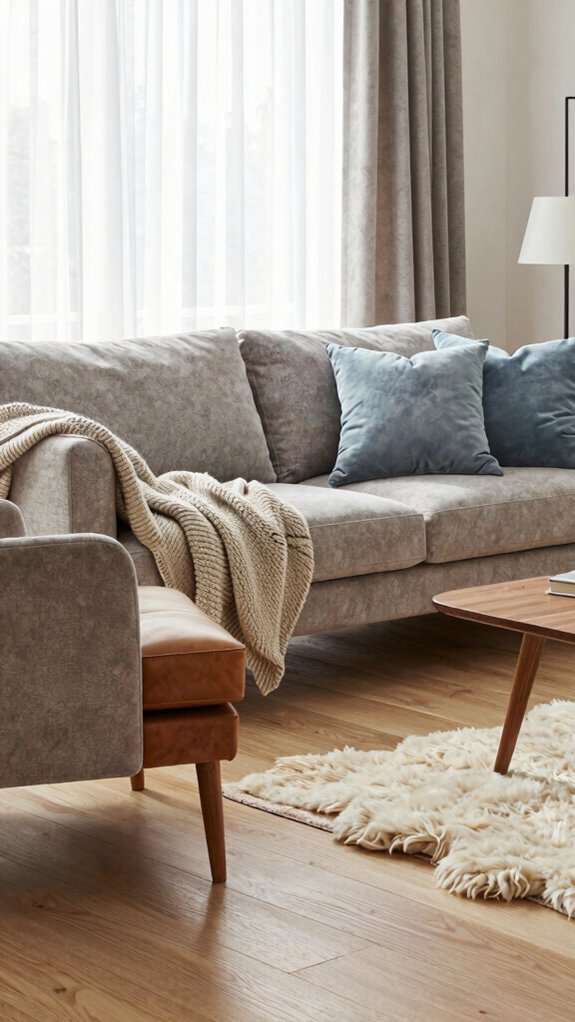 cozy tactile scandinavian seating