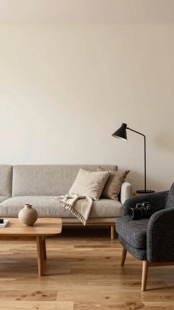 creamy ivory with warm gray depth