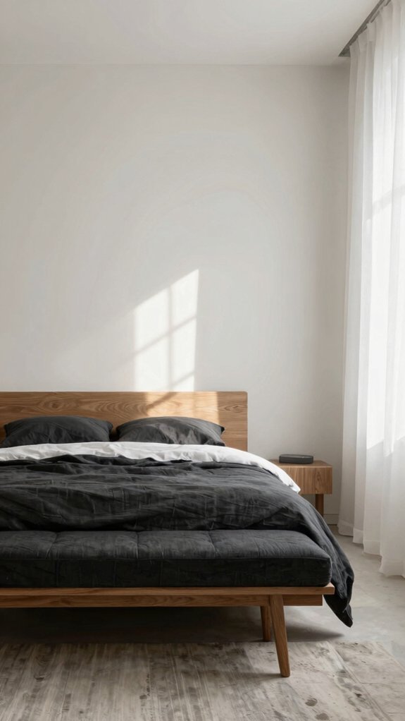 creamy white with charcoal balance