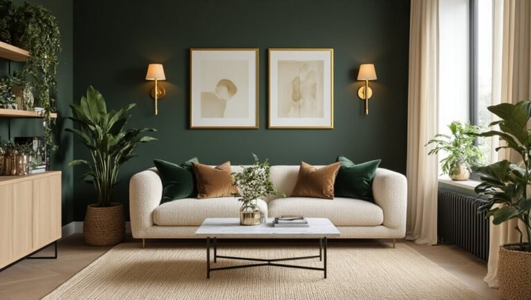 dark green accent wall ideas showcased