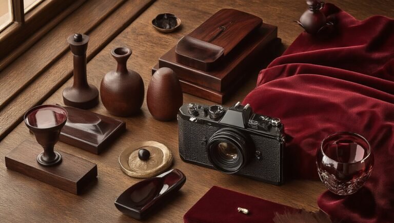 dark wood and deep red pairings