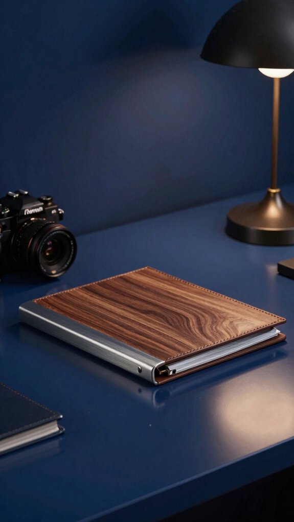 deep blue elevates mixed textures