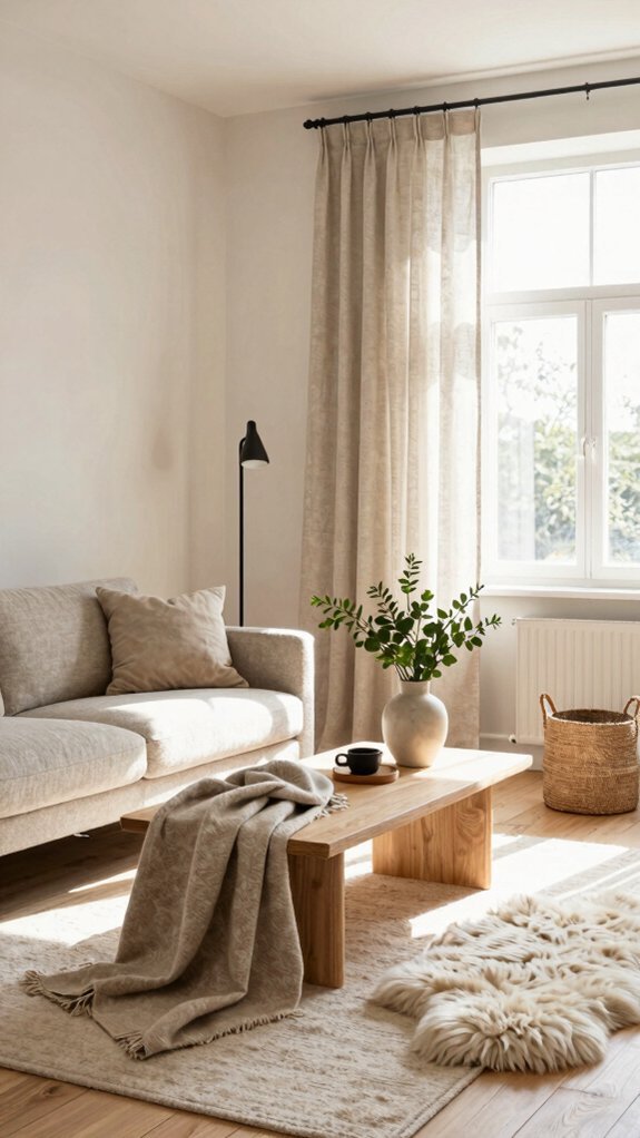 dusty blue sage green calm warmth