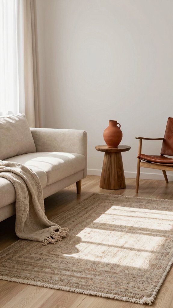 earth tones soften scandinavian minimalism