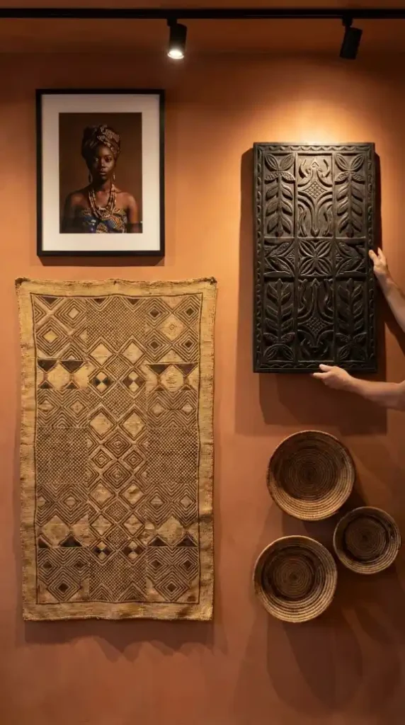 Carved-ebony-wood-relief-panel-held-at-upper-right-gallery-position