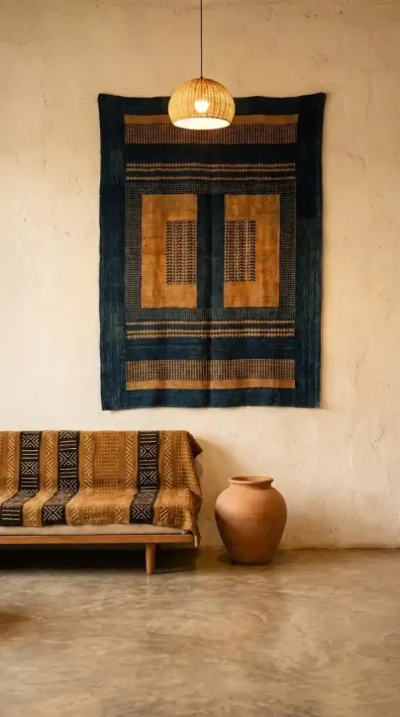 editorial-shot-of-an-afro-bohemian-room-with-one-clear-visual-anchor