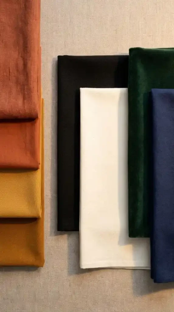 flat-lay-of-the-afro-bohemian-decor-palette-in-three-grouped-categories-on-a-raw-linen-surface