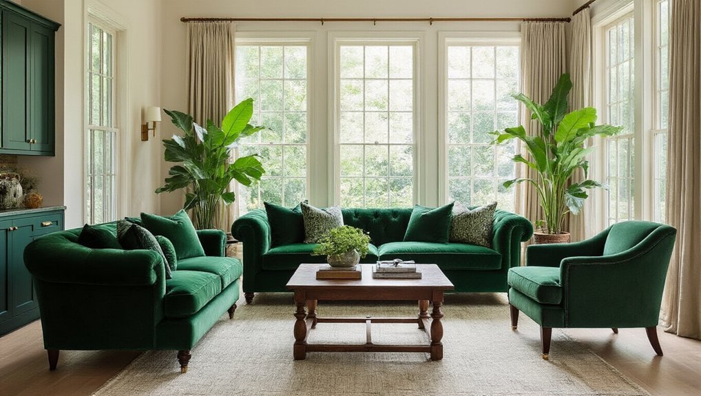 forest green tricks for spacious rooms