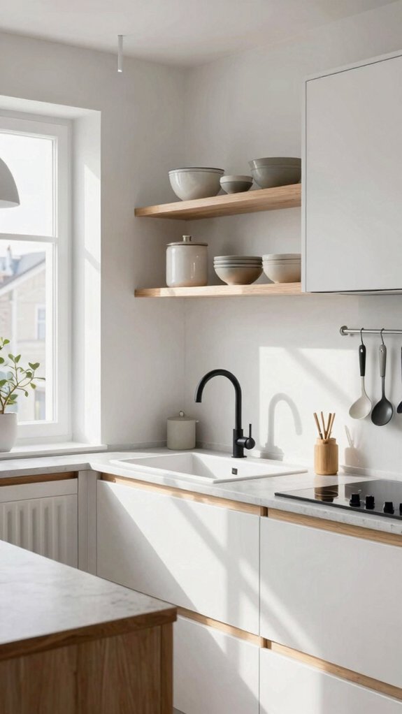 functional scandinavian kitchen workflow zones