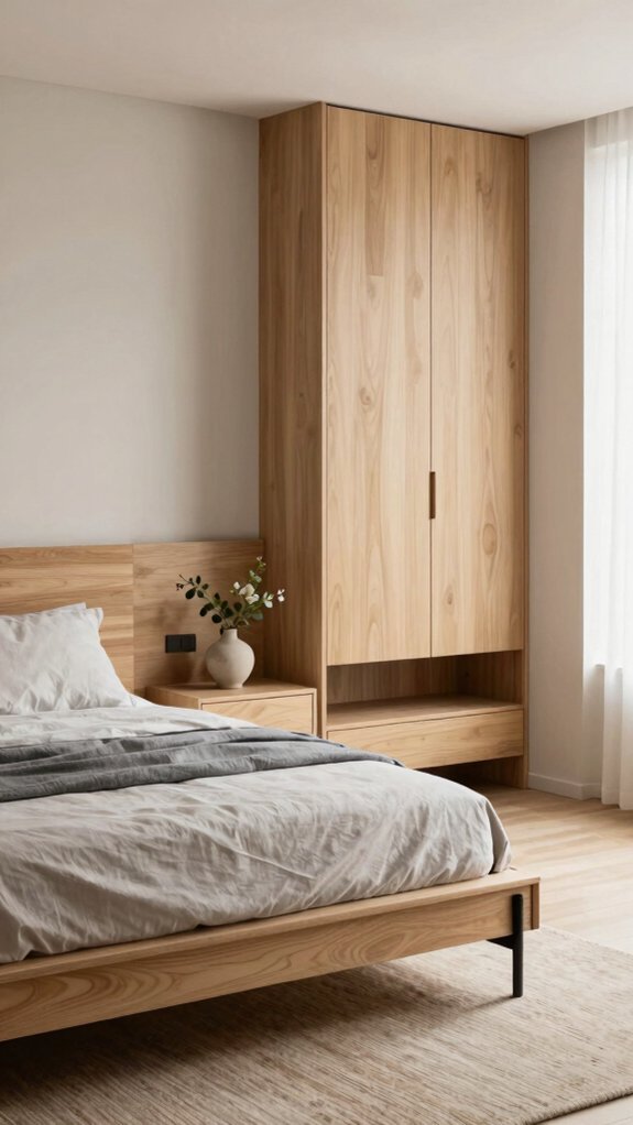 hidden storage for japandi calm