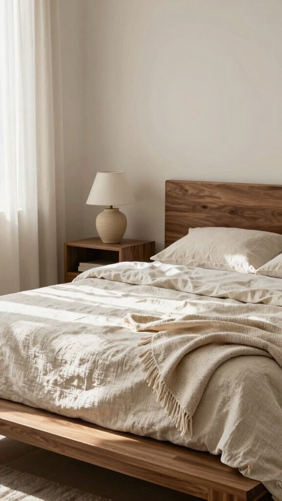 ivory and walnut warmth