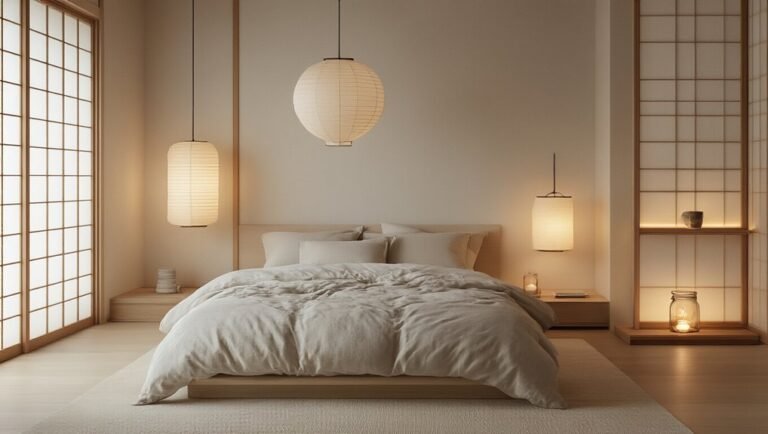 japandi inspired cozy bedroom lighting ideas