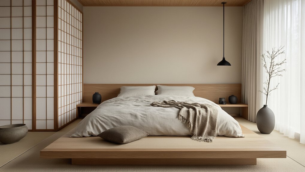 japanese inspired minimalist bedroom essentials