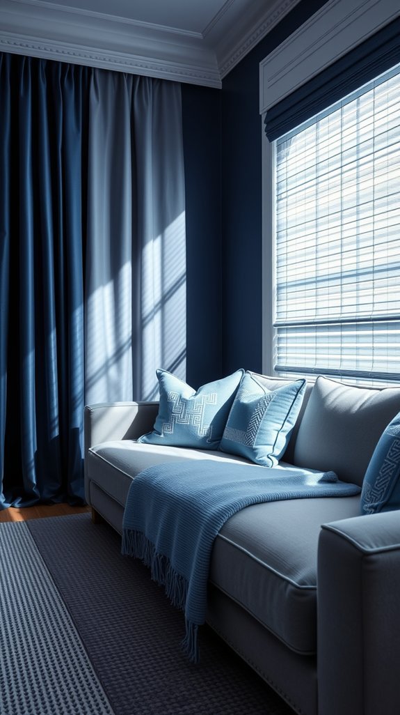 layered blue texture tonal depth