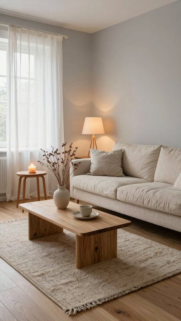 layered lighting for warm minimalism