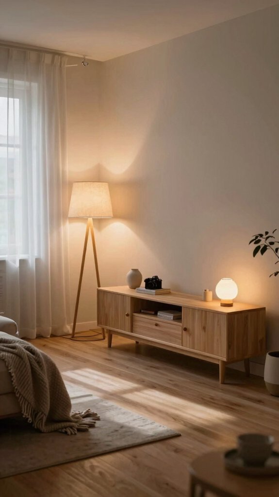 layered lighting varied heights coziness