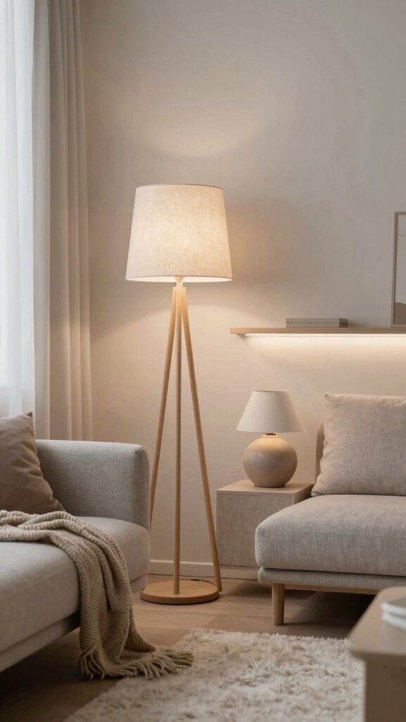 layered nordic lighting for ambiance