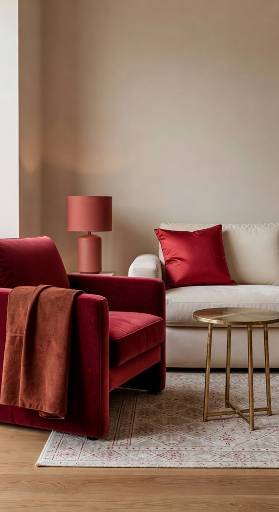 layered red textures for depth