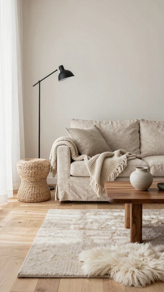 layered textures natural materials warmth