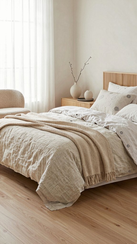 layered textures warm minimalism