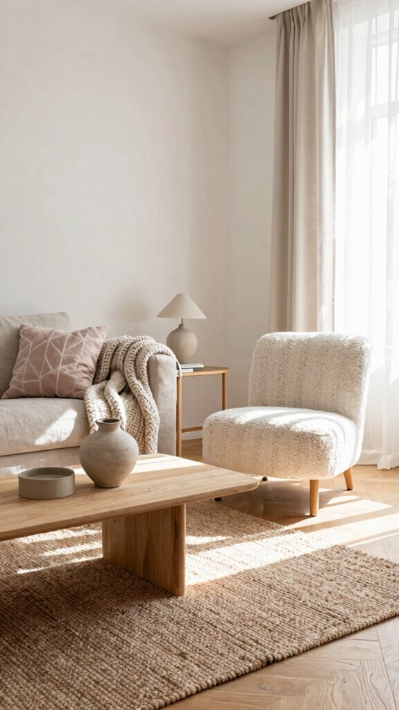 layered textures warm neutral calm