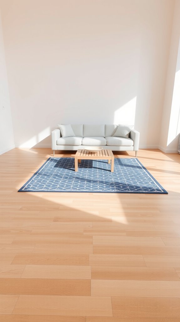 leave 12 to 18 inches exposed floor