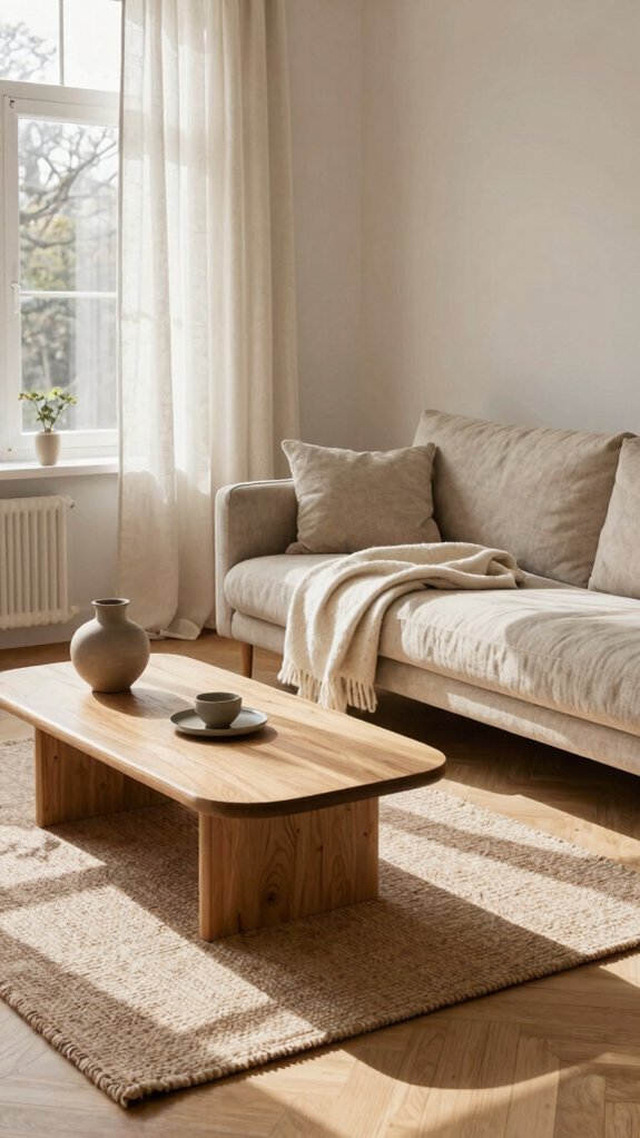 light wood neutral toned scandinavian