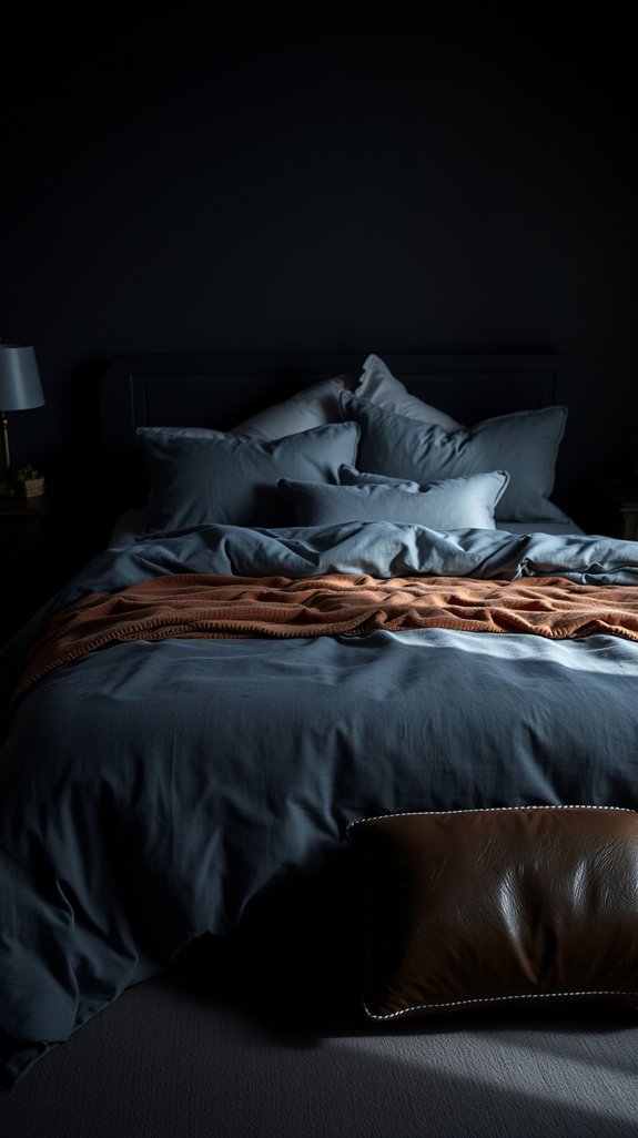 linen bedding foundation with texture