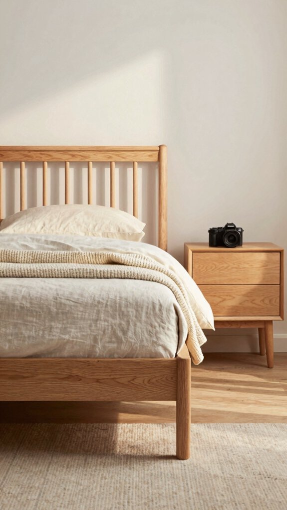 low profile frames scandinavian simplicity