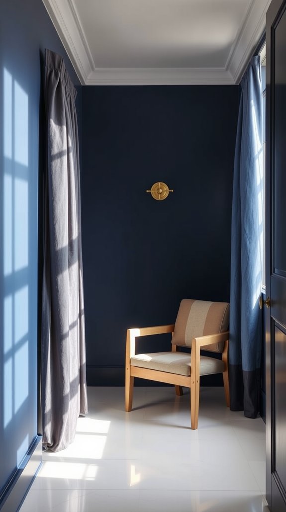midnight blue expands rooms gracefully