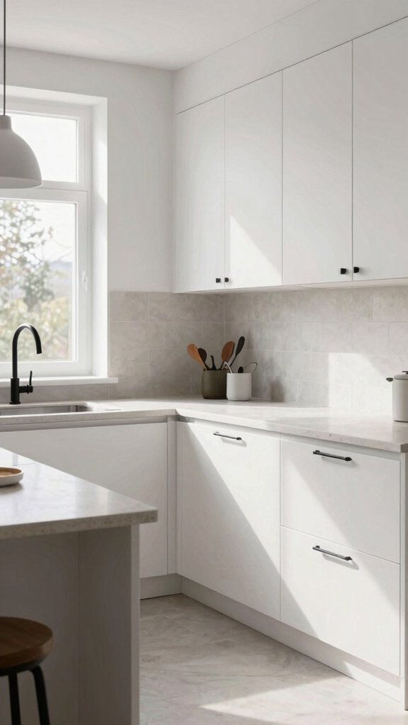 minimalist understated kitchen hardware