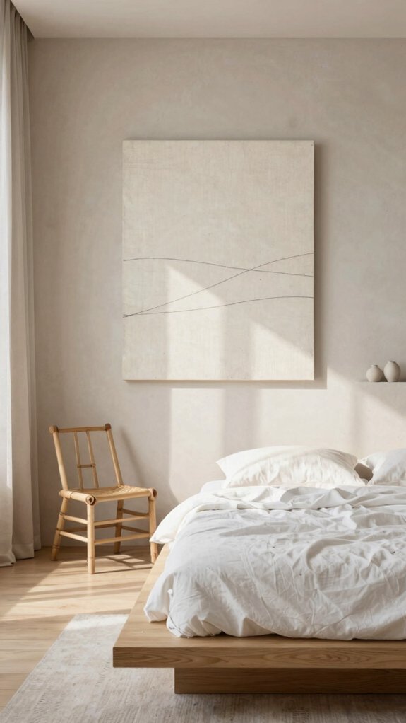 minimalist wall art vast white space