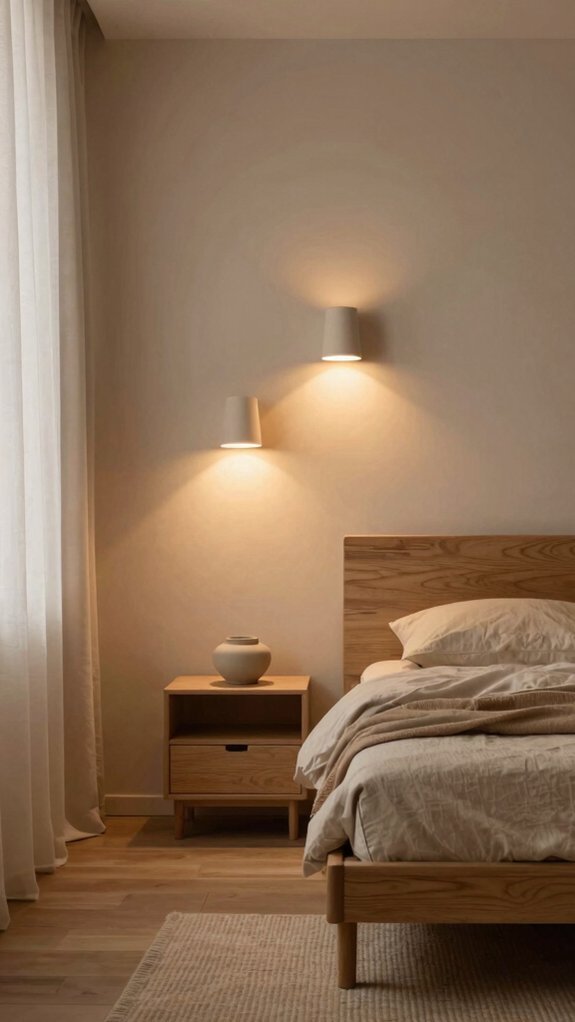 minimalist wall sconces for warmth