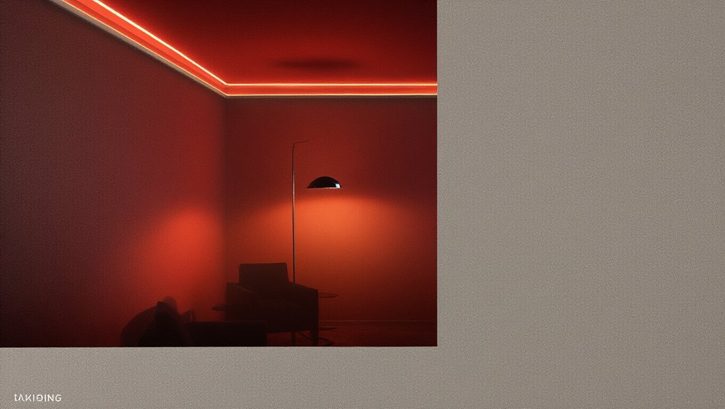 moody red room lighting choices