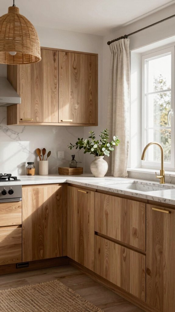 natural materials warm wood tones