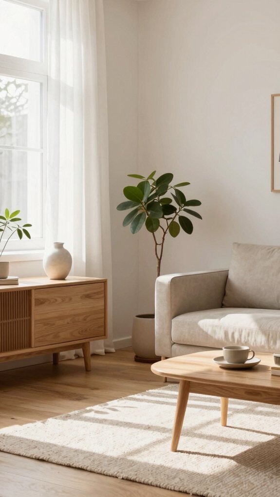 natural wood anchors scandinavian interiors