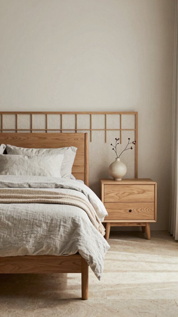 natural wood elements with visible grain