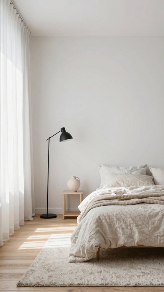 negative space warm integrated lighting