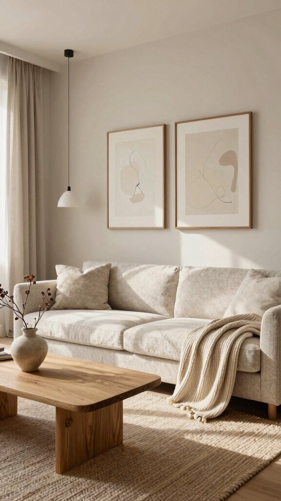 neutral walls layered textures natural materials