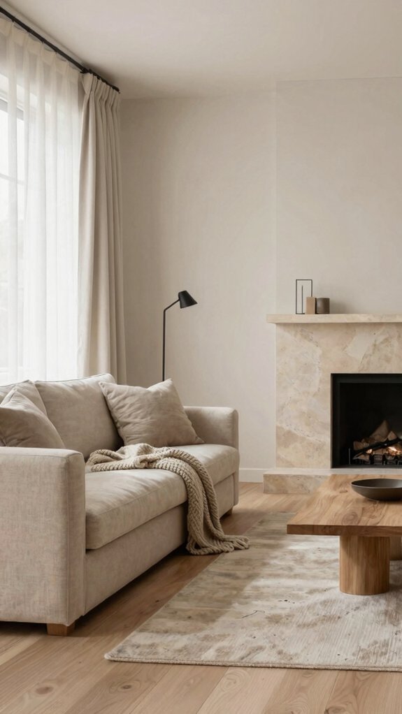 neutral whites and beiges create calm