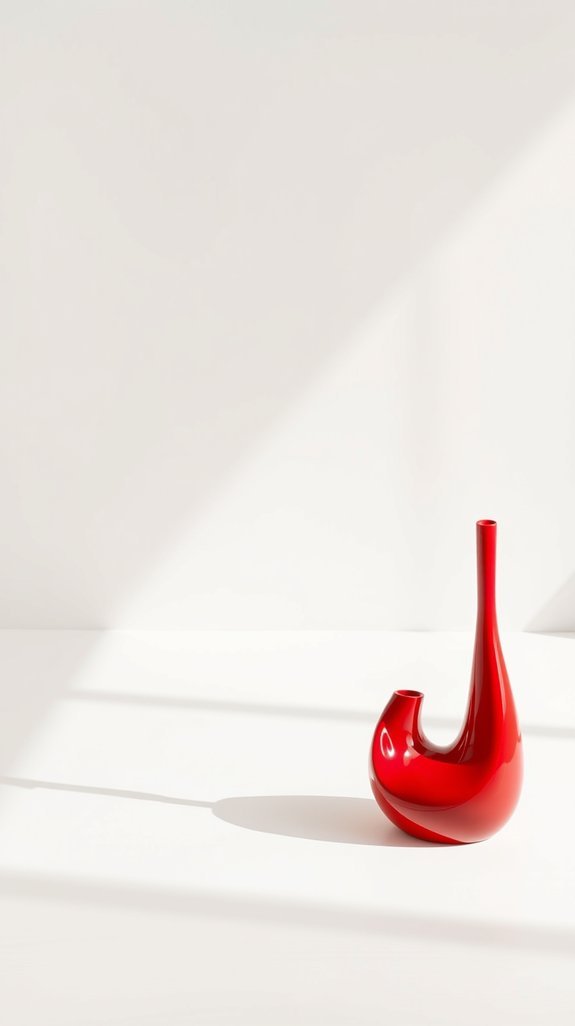 one bold red accent