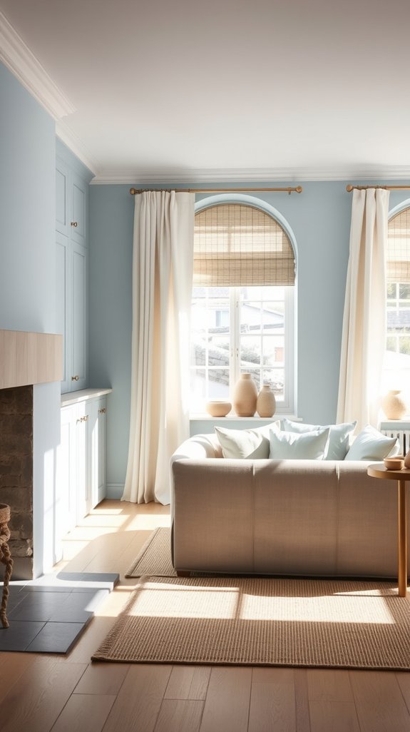 pale blue warm sand timeless coastal