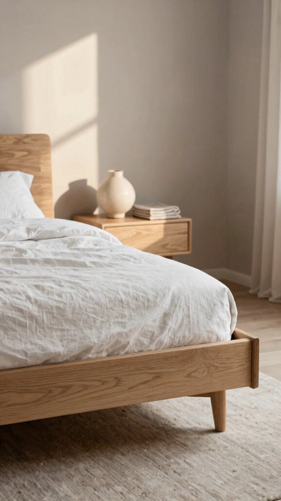 platform beds minimalist nightstands