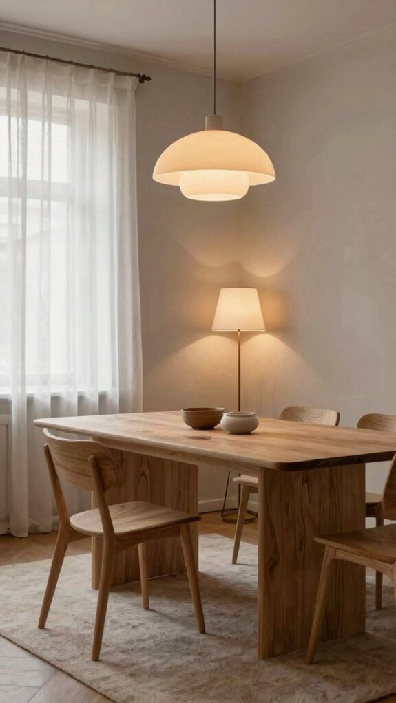 practical minimalism with lighting balance