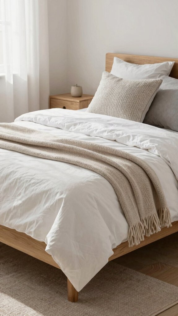 premium bedding textures and layers