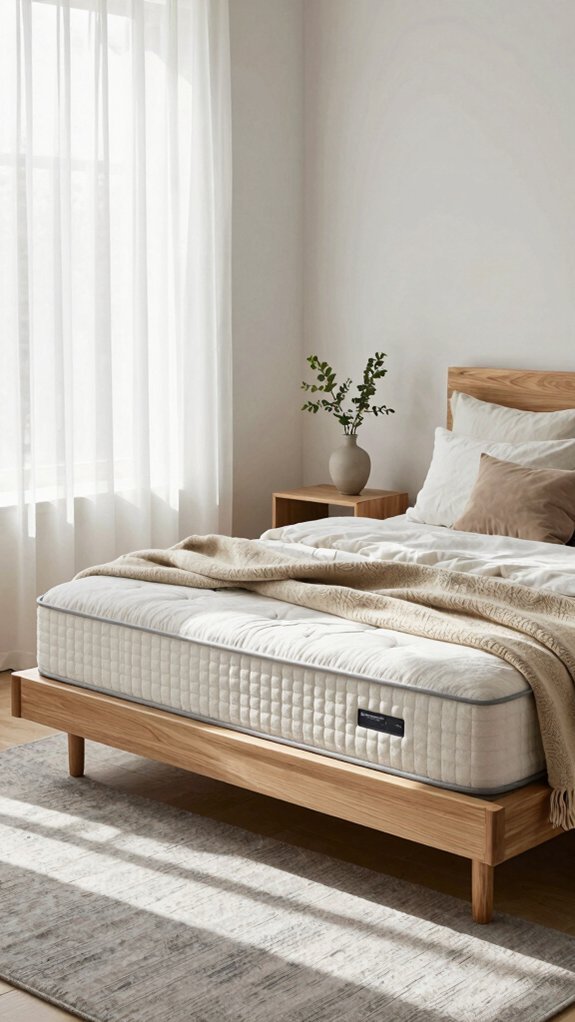 premium mattress natural fabrics layered bedding