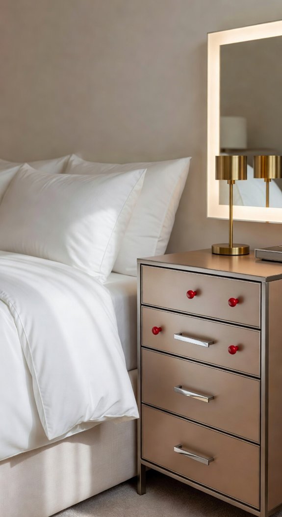 red hardware with mixed metals mastery