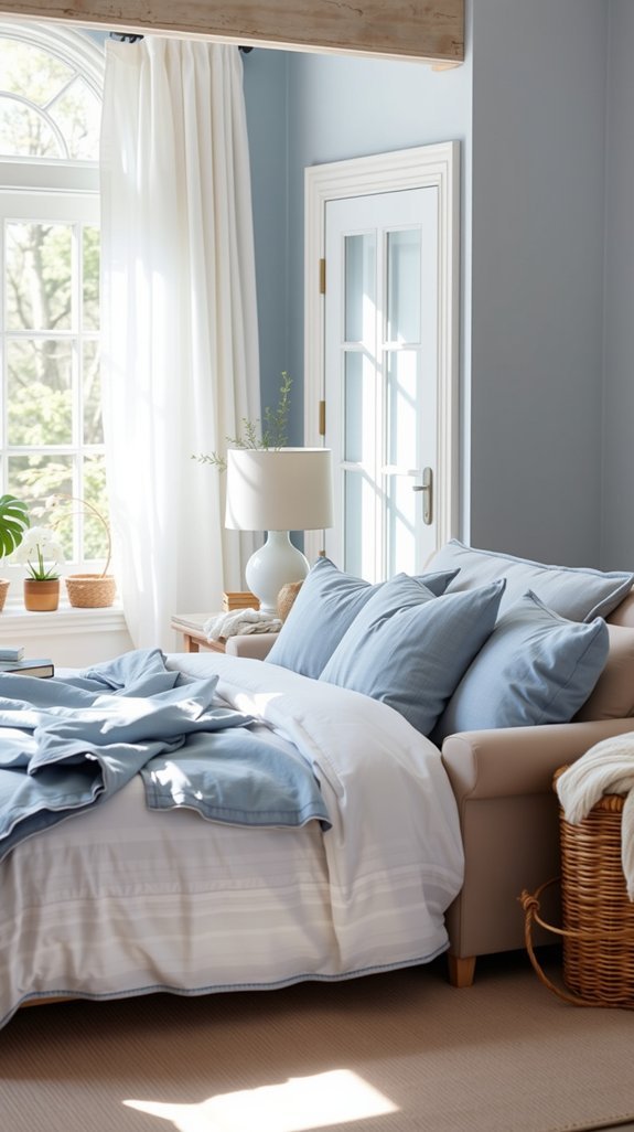 rotate blue linens year round versatile mood