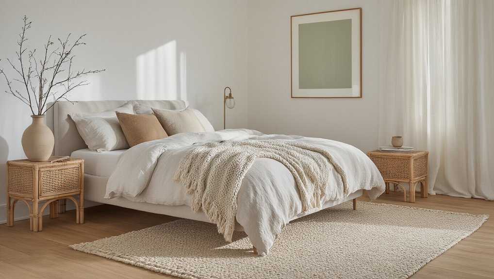 scandinavian bedroom cozy yet complete